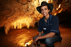 James in Crystal Cave